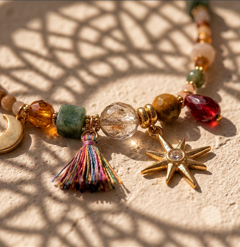 Colliers chic et tendance，Bijoux fantaisie，Idées cadeaux femme，collier en pierres naturelles